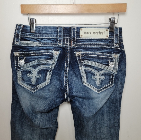 Rock Revival Johanna Bootcut Jeans Size 28 - Picture 9 of 11